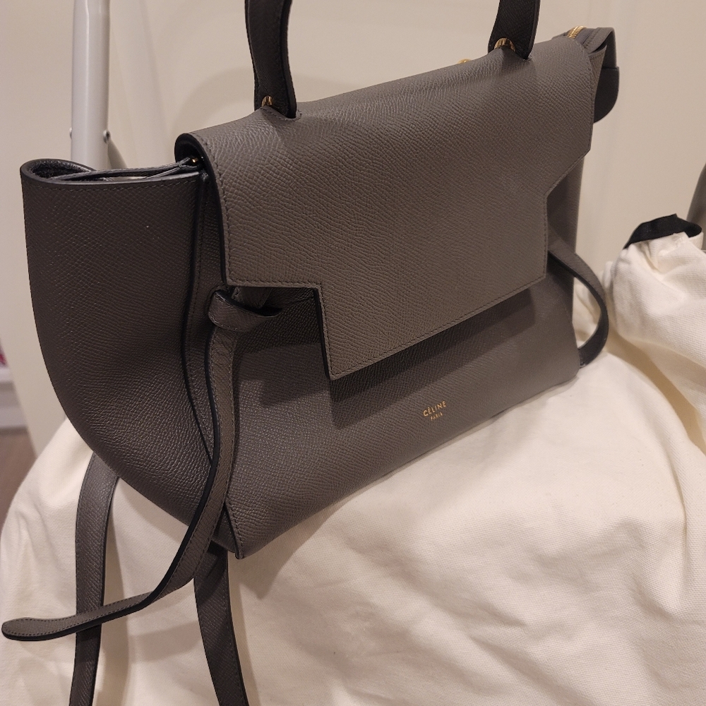 Celine Micro Belt bag in grained leather handbag - Picture 4 of 13